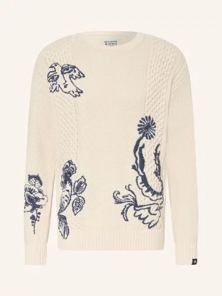 Scotch & Soda Svetry krémová / tmavě modrá