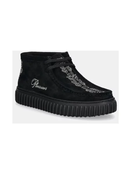 Botki Clarks zamszowe czarne