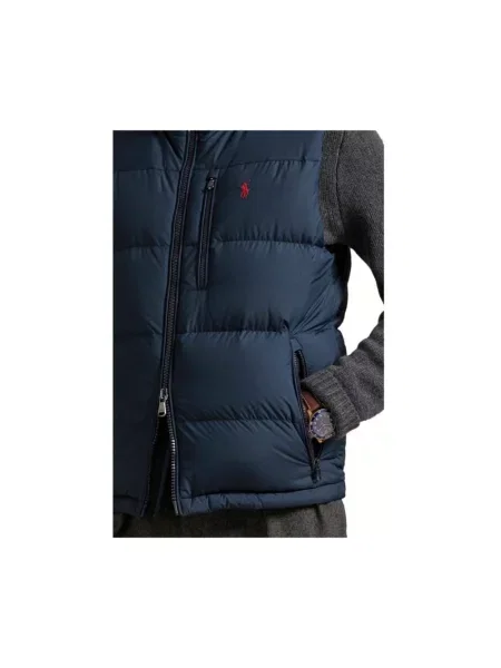 Kamizelka o kroju regular fit z wyhaftowanym logo Polo Ralph Lauren niebieska