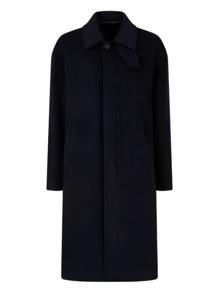 Palton Studio Tomboy de lână cu un singur rând de nasturi albastru