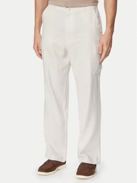 Calvin Klein Jeans Cargo stiliaus kelnės Šviesiai smėlinė