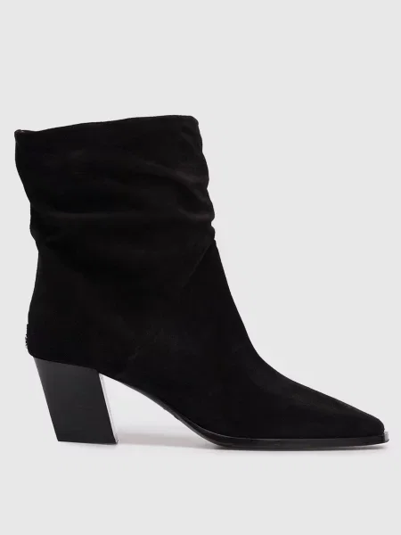 Замшевые ботильоны Jimmy Choo черные