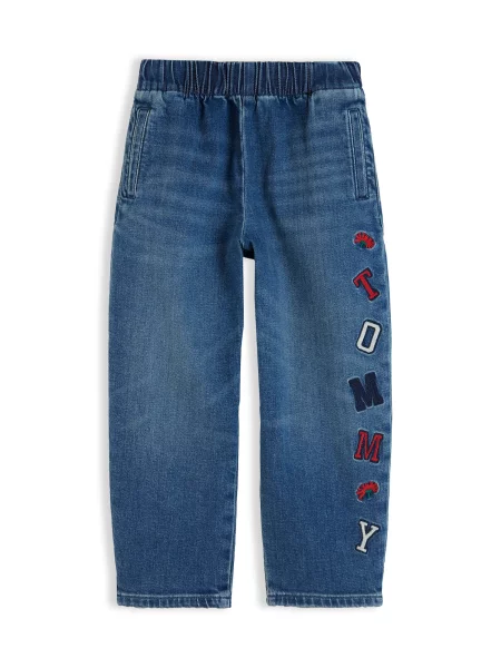 TOMMY HILFIGER Jeans albastru marin / albastru denim / deschis / roșu intens gri