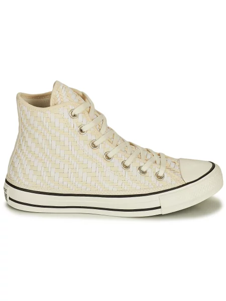 Členkové topánky Converse biela