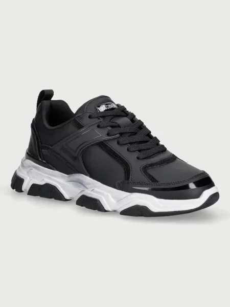 Just Cavalli sneakers pánske kožené čierna