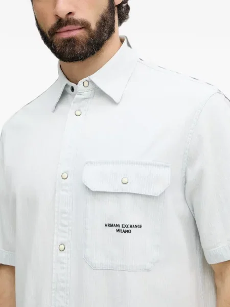 Scurt cămașă Armani Exchange albastru