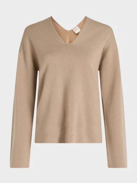 Вовняний светр Calvin Klein бежевий