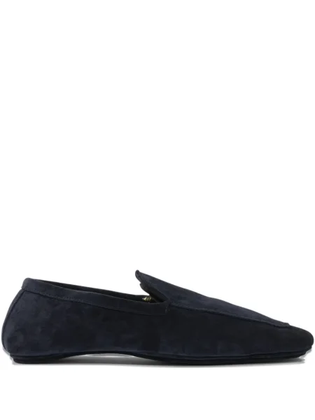 Pantofi loafer Henderson Baracco din piele de căprioară albastru