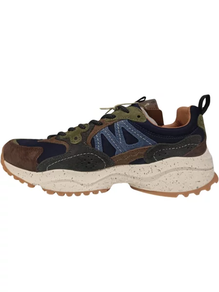 Pantofi Flower Mountain cu model floral maro