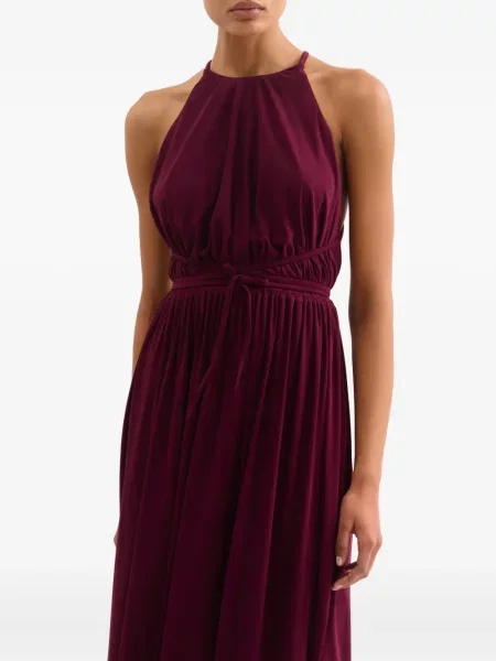 Rochie midi Eres până la genunchi cu gât halter de costum violet