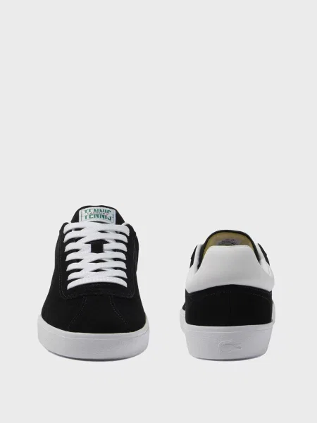 Замшевые кроссовки Lacoste черные
