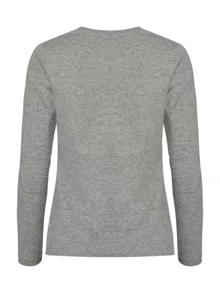Clique Premium Fashion-T L/S koszulka z długim rękawem — Grey szara
