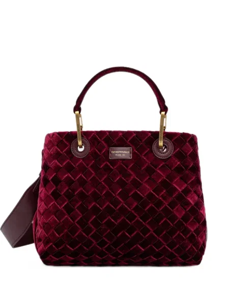 Geantă shopper Emporio Armani roșu