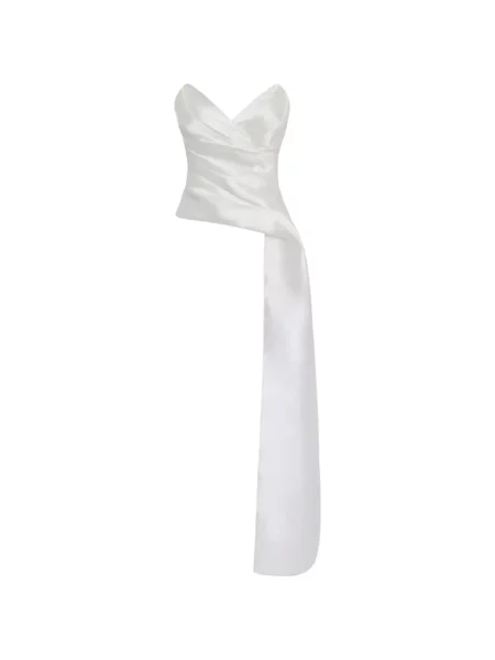 Top Elisabetta Franchi alb