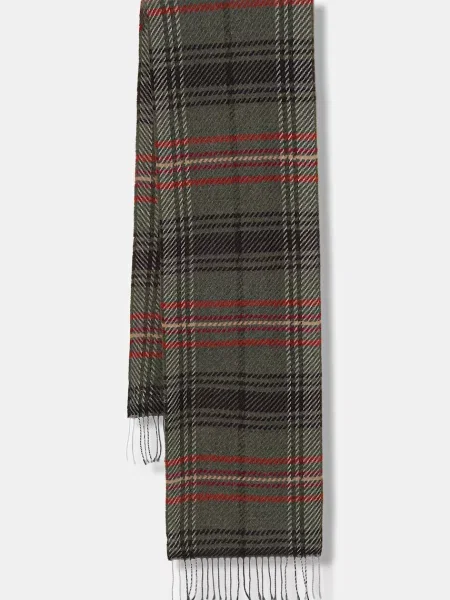 Šal s primesjo volne United Colors of Benetton zelena