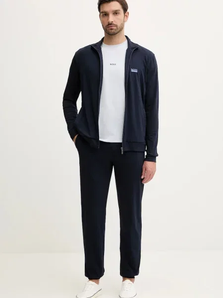 BOSS loungewear kratka majica z elastanom Unique T-Shirt modra