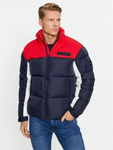 Geacă Tommy Hilfiger albastru