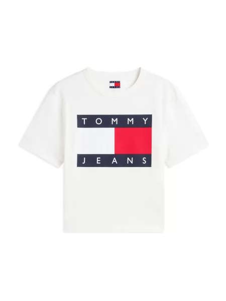 Τοπ Tommy Jeans λευκό