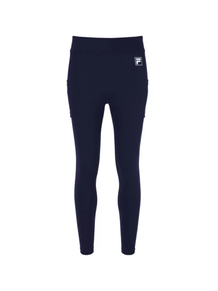 Leggings Fila cu autograf albastru