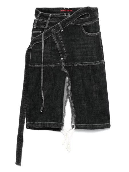 Spódnica jeansowa Ottolinger kopertowa czarna