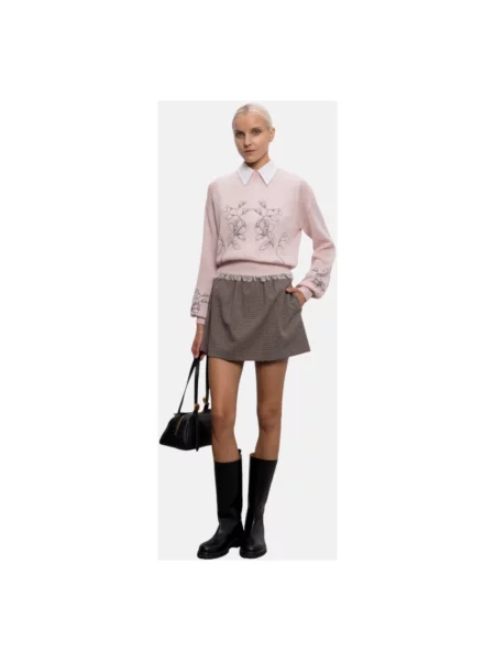 Sweter Twinset różowy