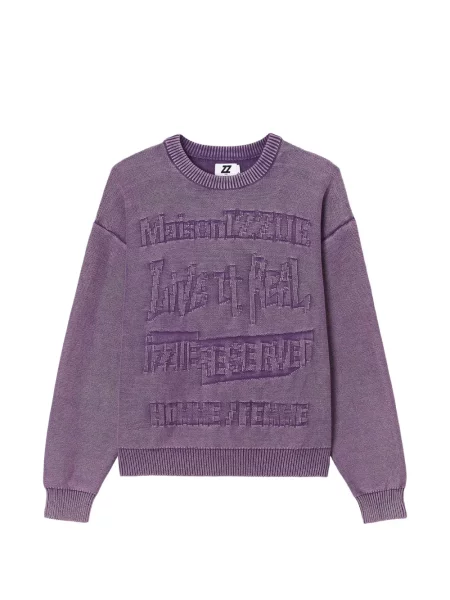 Pulover Izzue cu autograf violet