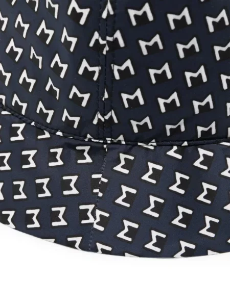Raštuota skrybėlė Moncler mėlyna
