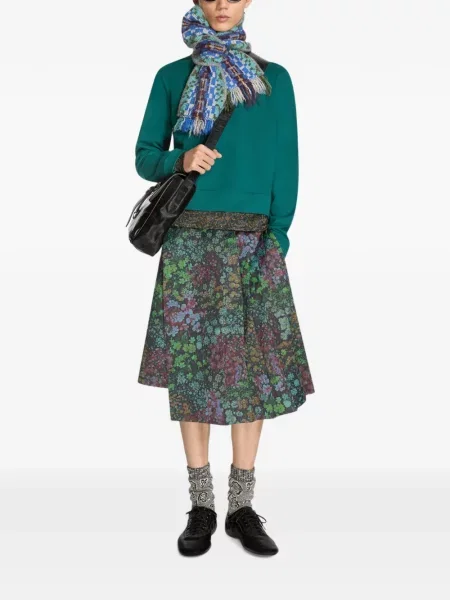 Fular Dries Van Noten de lână gri