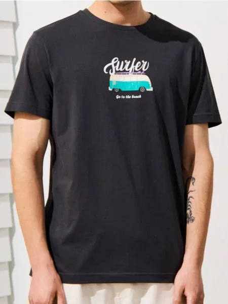 Sinsay Tričko s krátkým rukávem šedá