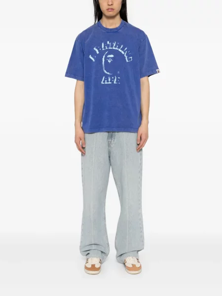 Tricou A Bathing Ape® cu imagine albastru