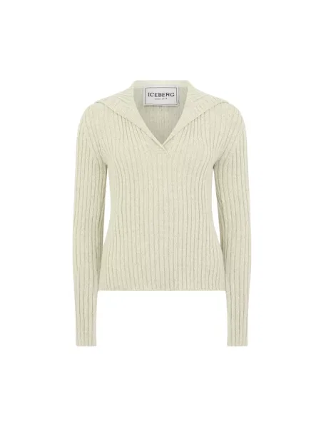 Sweter Iceberg wełniany beżowy