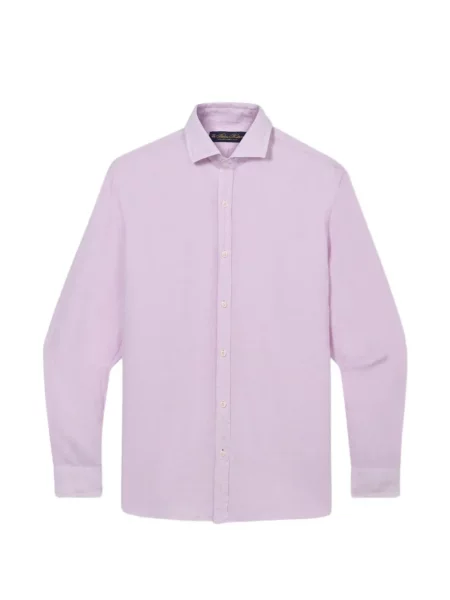 Cămașă Brooks Brothers de in cu guler italian violet