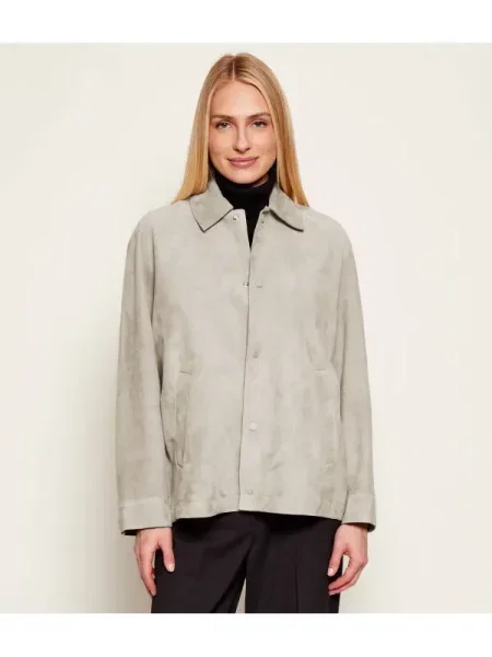 MAX&Co. Geacă MCOBOEMIA | piele întoarsă gri