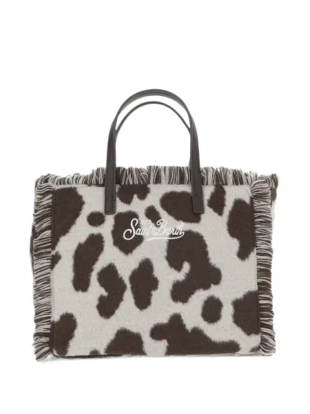 Geantă shopper Mc2 Saint Barth cu imagine maro