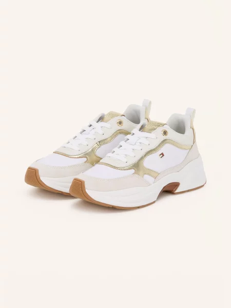Tommy Hilfiger Trampki gold białe