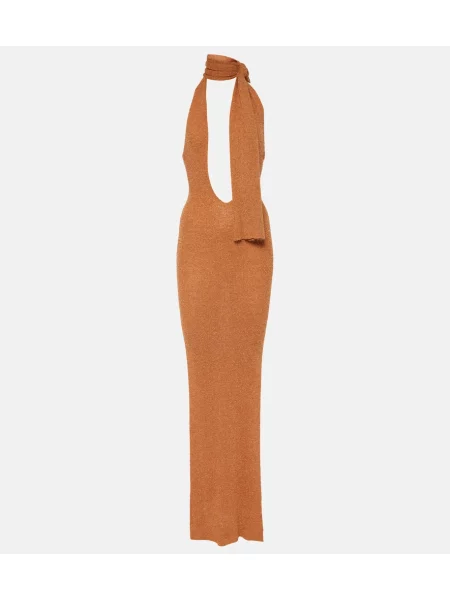 Rochie maxi Aya Muse de costum maro