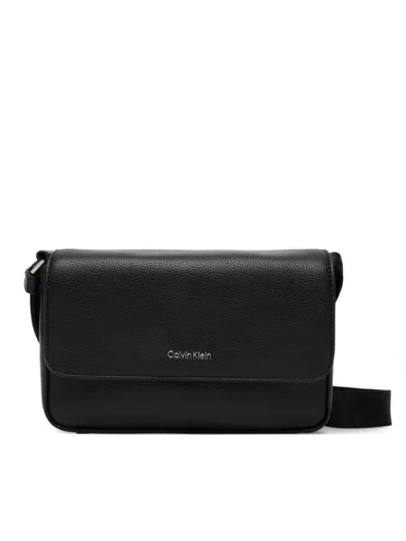 Calvin Klein Geantă Raised Small Flap Messenger negru