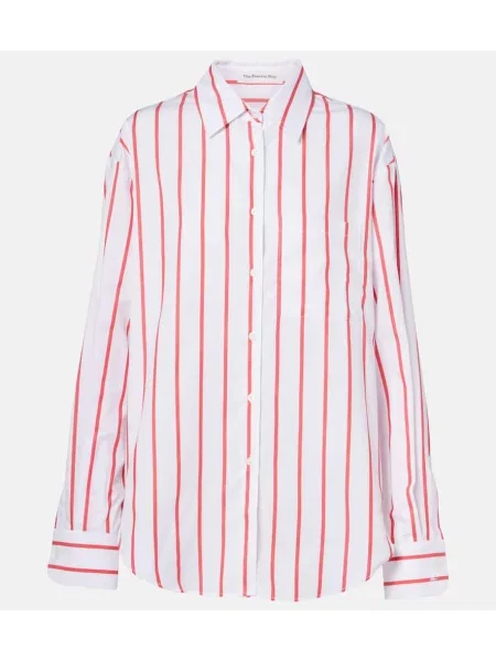 Cămașă The Frankie Shop din poplin roșu