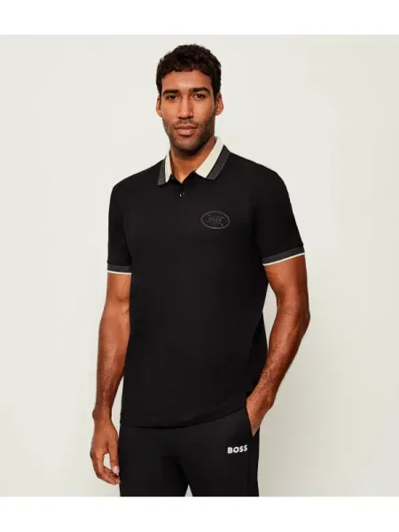 BOSS GREEN Polo negru
