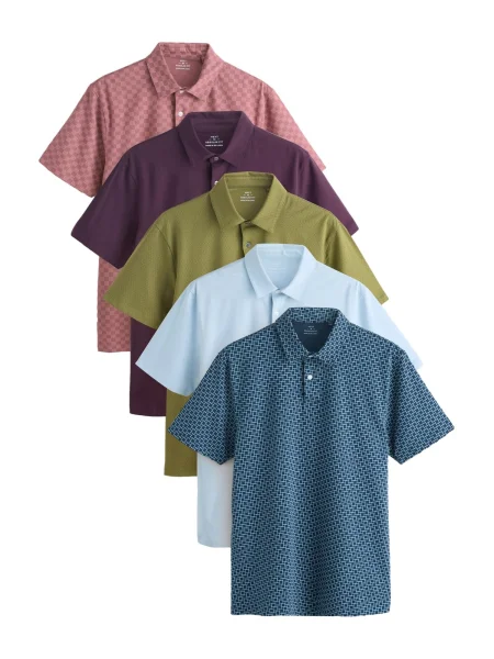 Next Majica / zelena / lila / staro roza modra