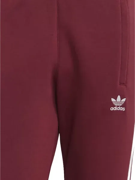 Pantaloni Adidas cu dungi alergare roșu