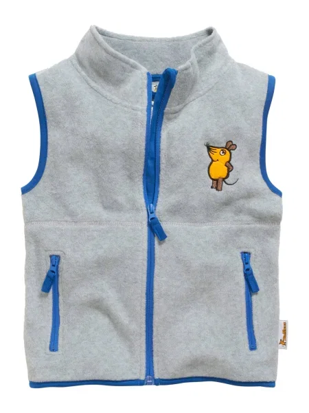 PLAYSHOES Vestă DIE MAUS albastru regal / galben lămâie / galben șofran gri