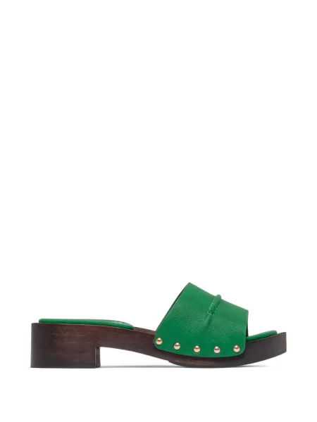 Sandale Bernardo cu tepi verde