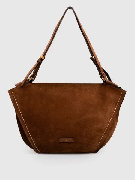 Замшева сумка-тоут BLOOM Gianni Chiarini коричнева