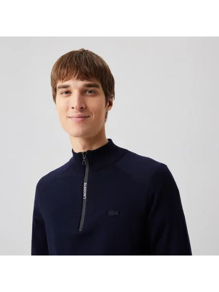 Lacoste Sweter Lacoste granatowy