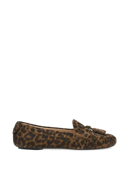 Pantofi loafer Gianvito Rossi cu imagine cu model leopard maro