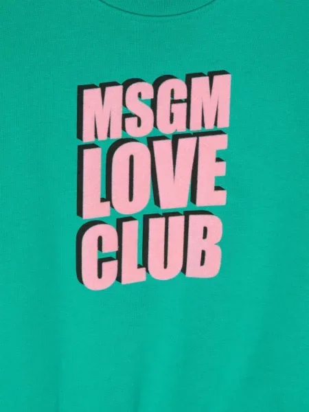 Bluza dziecięca Msgm zielona