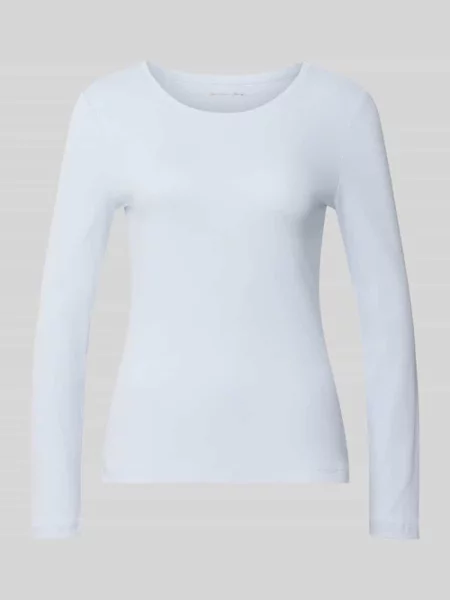 Bluzka z długim rękawem o kroju slim fit z czystej bawełny Christian Berg Woman