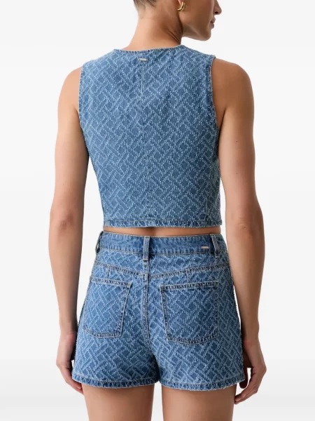Jacquard prsluk Morgan s V-izrezom plava