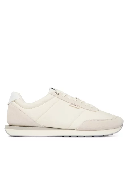 Laisvalaikio batai Calvin Klein Retro Runner Ripstop Aop Ny Écru
